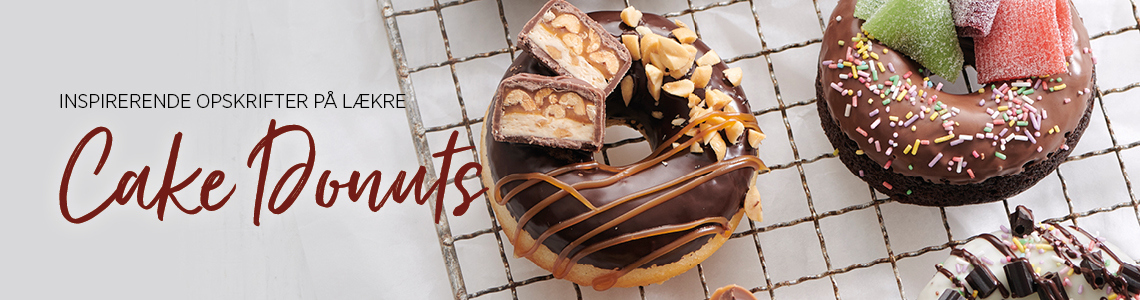 Cake donuts banner opskrifter