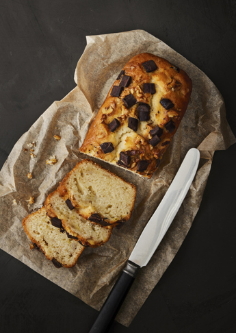 Svampet vegansk banana bread