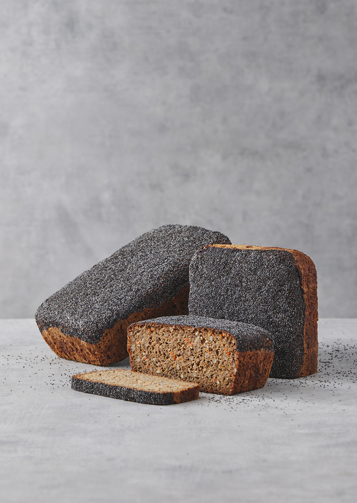 Opskrift på gulerodsrugbrød fra Credin