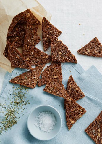 Sprøde rugbrødschips