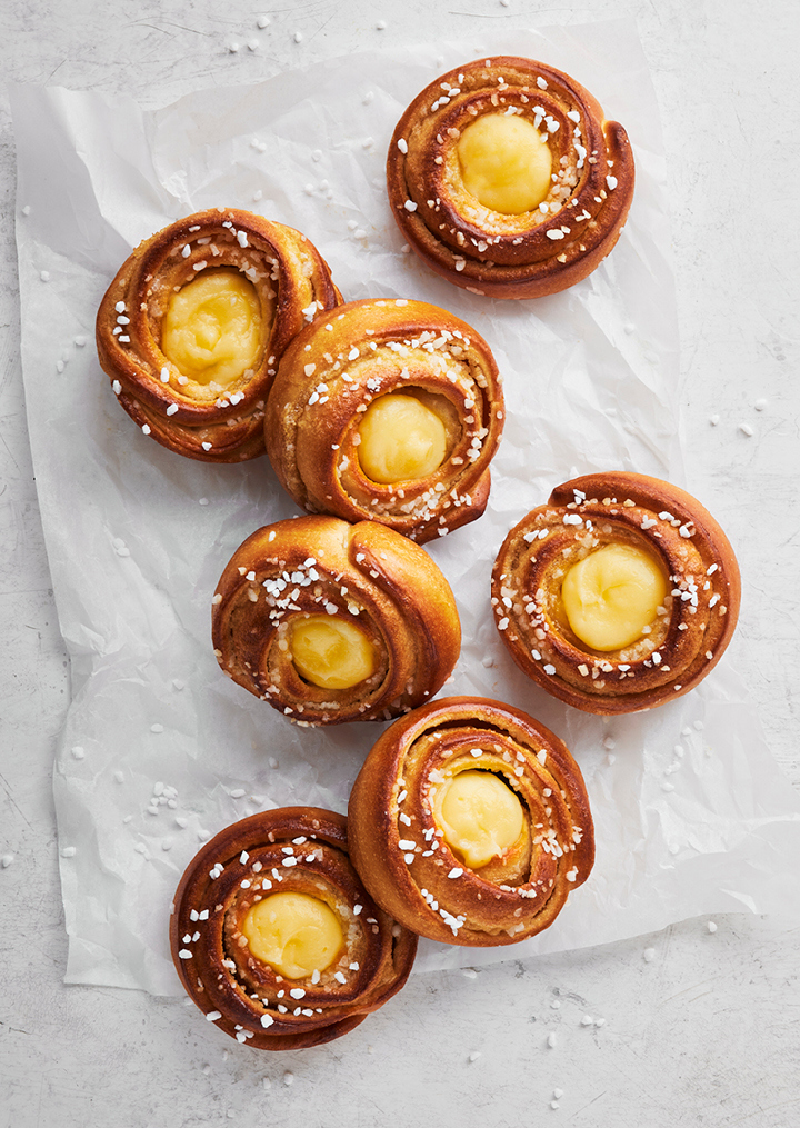 Kanelsnegl med creme