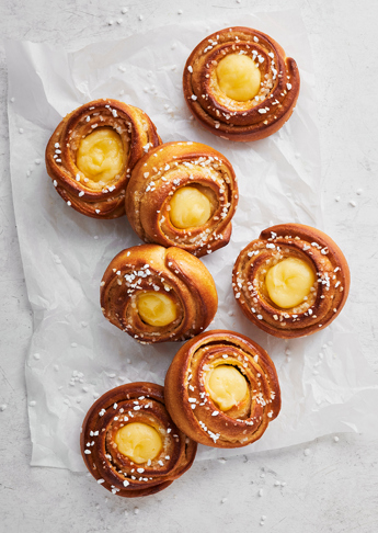 Kanelsnegl med creme
