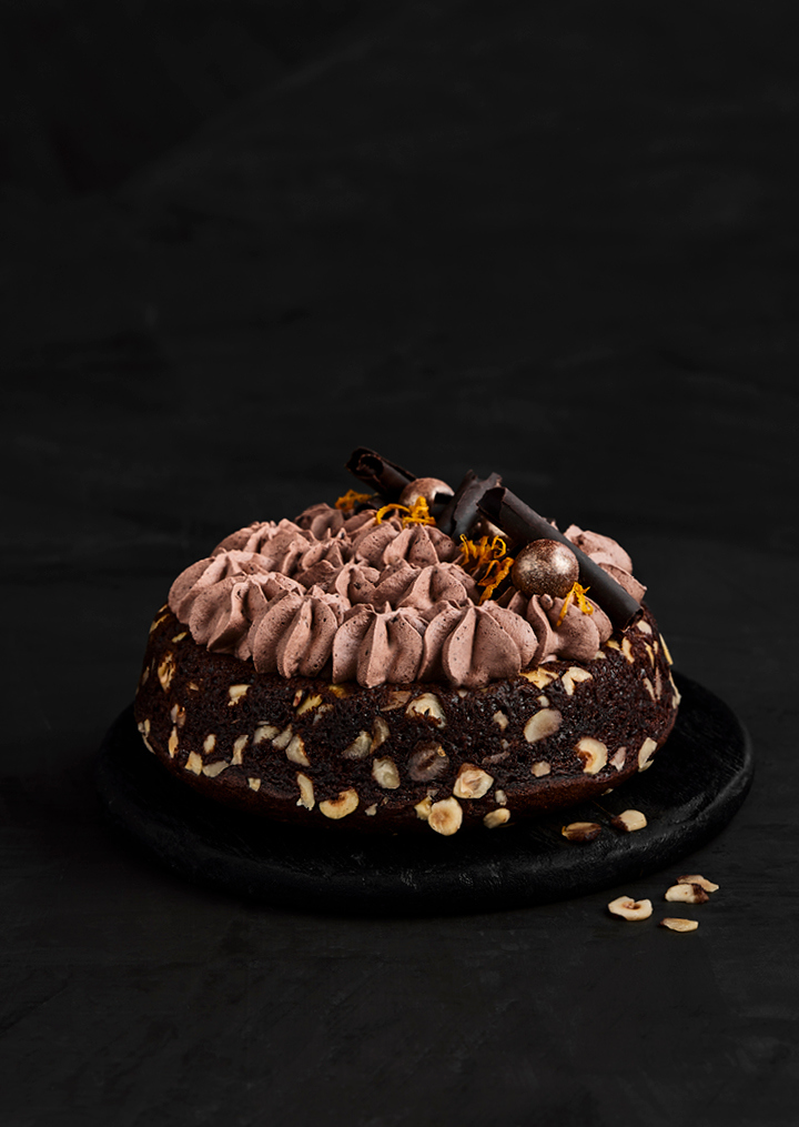 Chokolade kage med orange